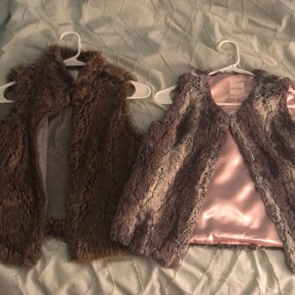 Cute Justice and cat & jack vests